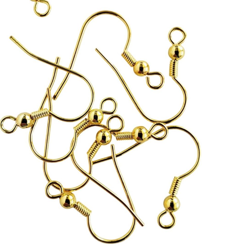 Shepherd Hook Earrings Gold Tone