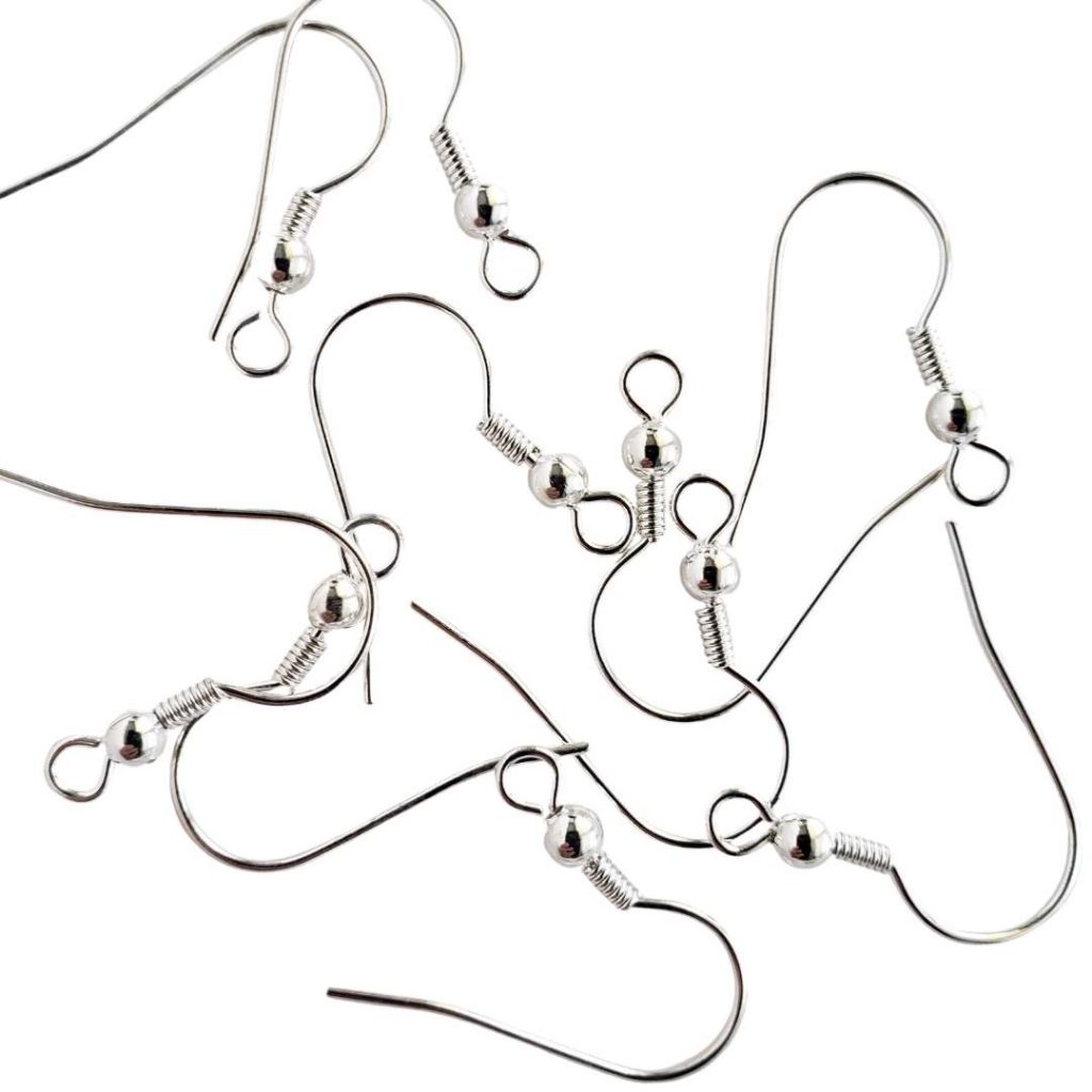 Shepherd Hook Earrings Silver Tone