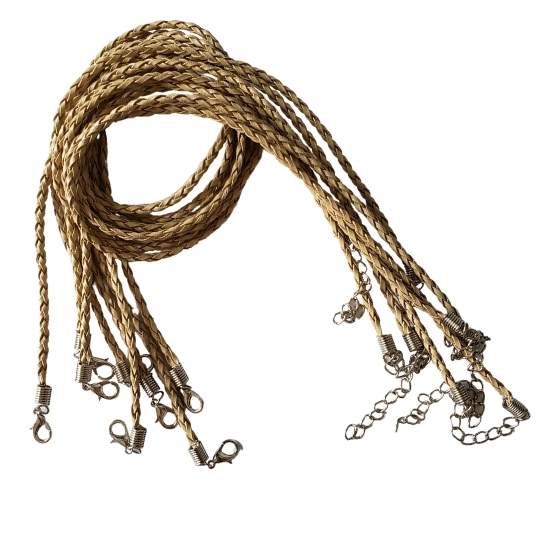 Tan Leather Cord Pack of 10-20 Long