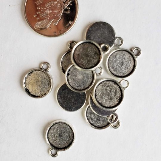 Mini Bezel Charm with Loop