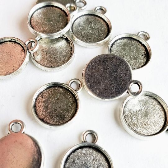 Mini Bezel Charm with Loop