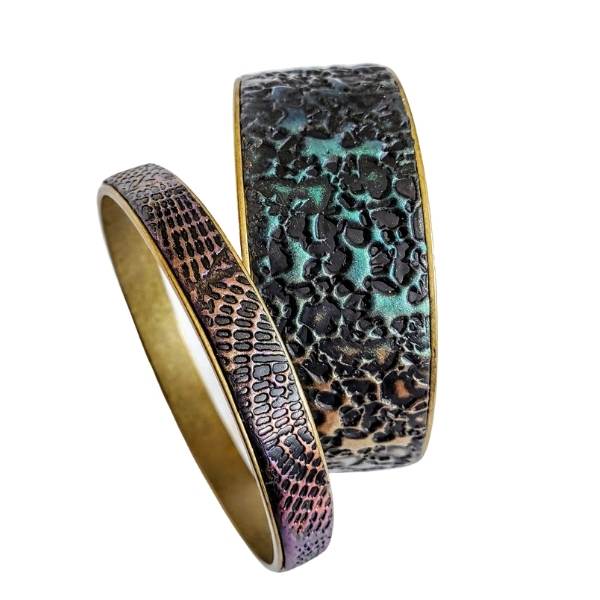 Brass Cuff bangle with channel