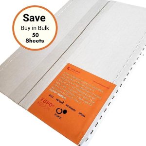 Legion Paper Bulk Box of 50-9"x12" Sheets of Yupo Paper