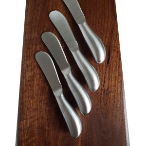 Set of 4 Stainless Steel Cheese Spreaders