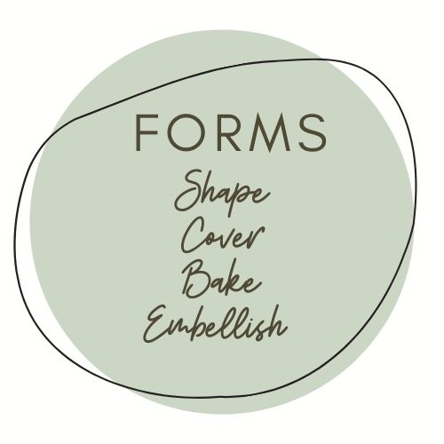 Metal Forms to fill, cover, embellish, bake