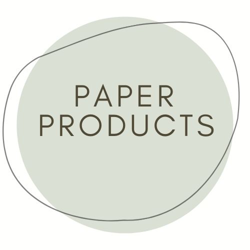 Paper products for use with alcohol ink and polymer clay