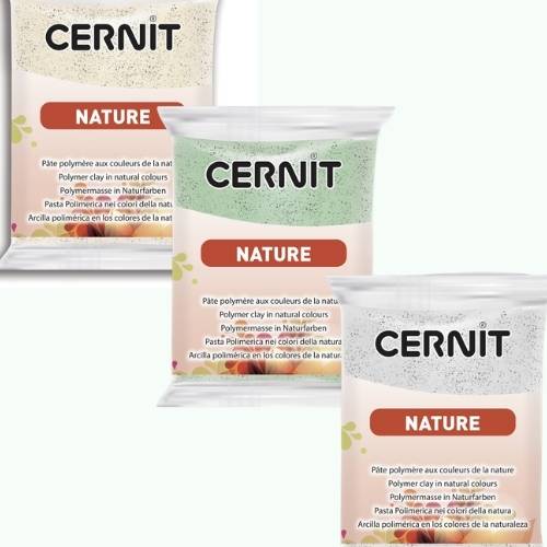 CERNIT Translucent Serie Polymer Clay, Glitter Gold, Nr. 050, Polymer Clay,  56g 2oz, Oven-hardening Polymer Modeling Clay 