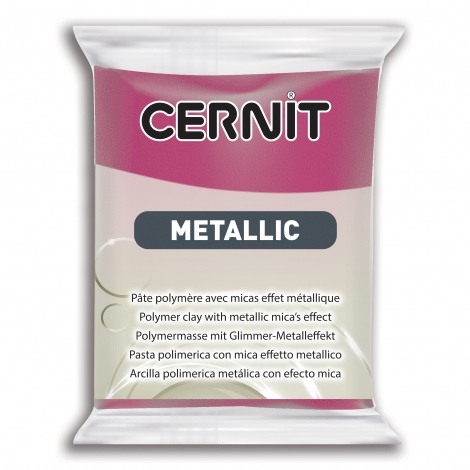 cernit-metallic polymer magenta 460