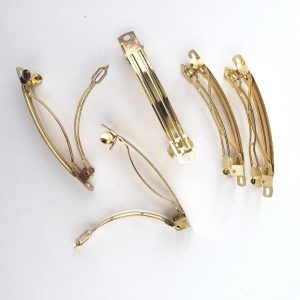 Barrettes Gold 12pcs