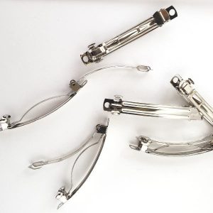 Barrettes Silver 12pcs