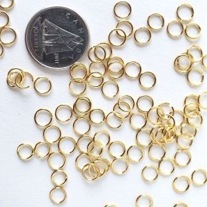 Jump Rings - Gold 5mm 144 pcs