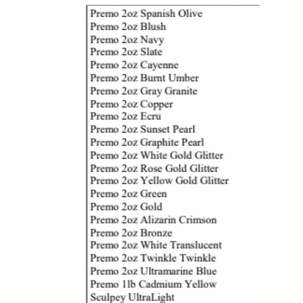 Premo Polymer Clay Restock Today