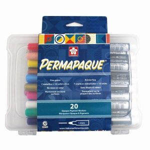 Permapaque Marker Set of 20 with Case