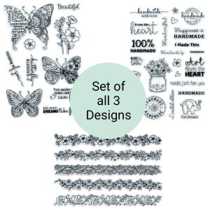 Clear Stamps Set of all 3 designs