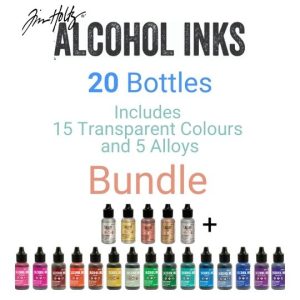 Tim Holtz alcohol ink bundle 15 trans + 5 alloy