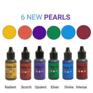 The 6 New Pearl Alcohol Ink Colours