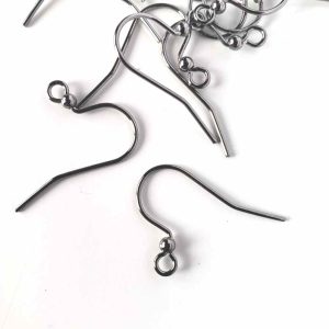 Black Oxide Hook Ear Wires