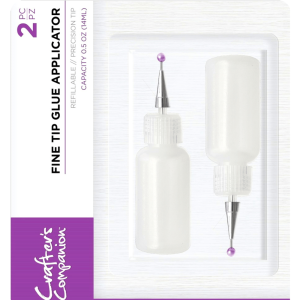 2 fine tip applicator bottles for liquid application of glue, paint etc.