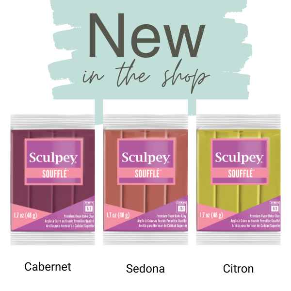New polymer clay colours in both Sculpey Souffle and Sculpey Premo now in Canada  