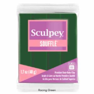 Sculpey Souffle Racing Green Oven bake polymer clay