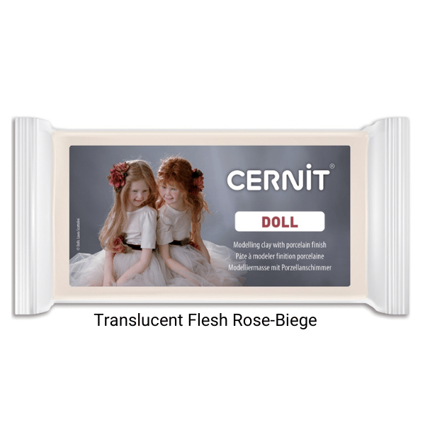 Cernit Doll Polymer Clay 500 g Translucent Flesh Rose-Biege