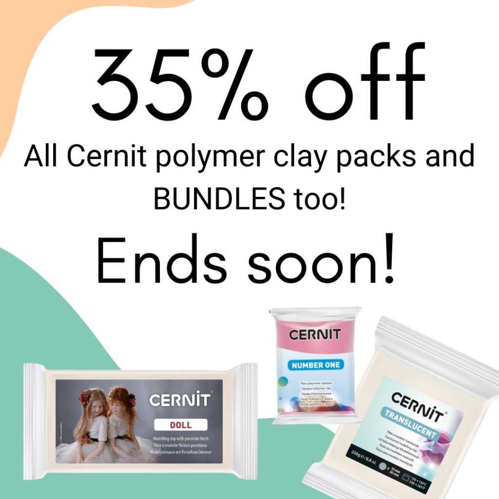 Cernit polymer clay blowout sale 35% off all cernit brand polymer clay