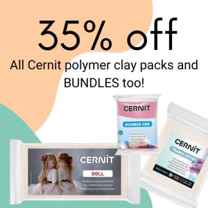 Cernit polymer clay blowout sale 35% off all cernit brand polymer clay 