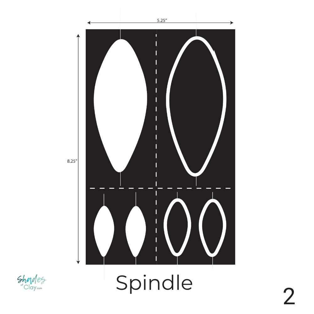 CaBezel mold for jewelry making – Spindle shape with bezel and cabochon