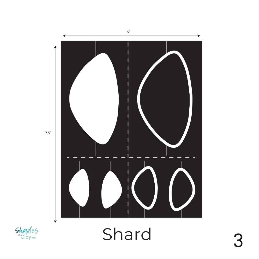 CaBezel mold for jewelry making – Shard shape with bezel and cabochon